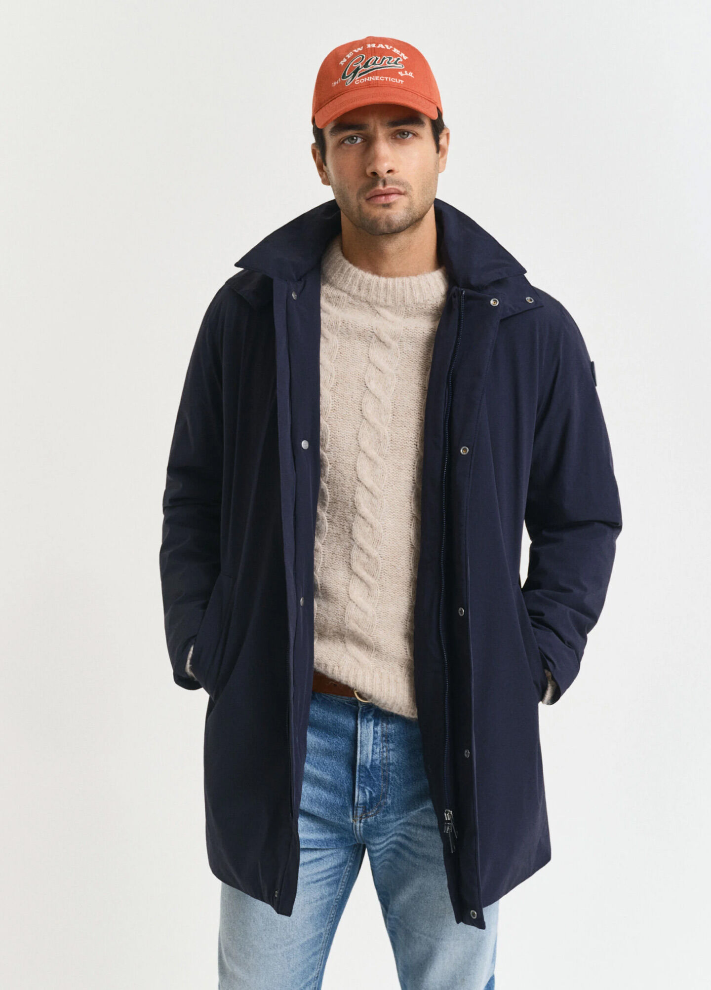 Gabardina acolchoada