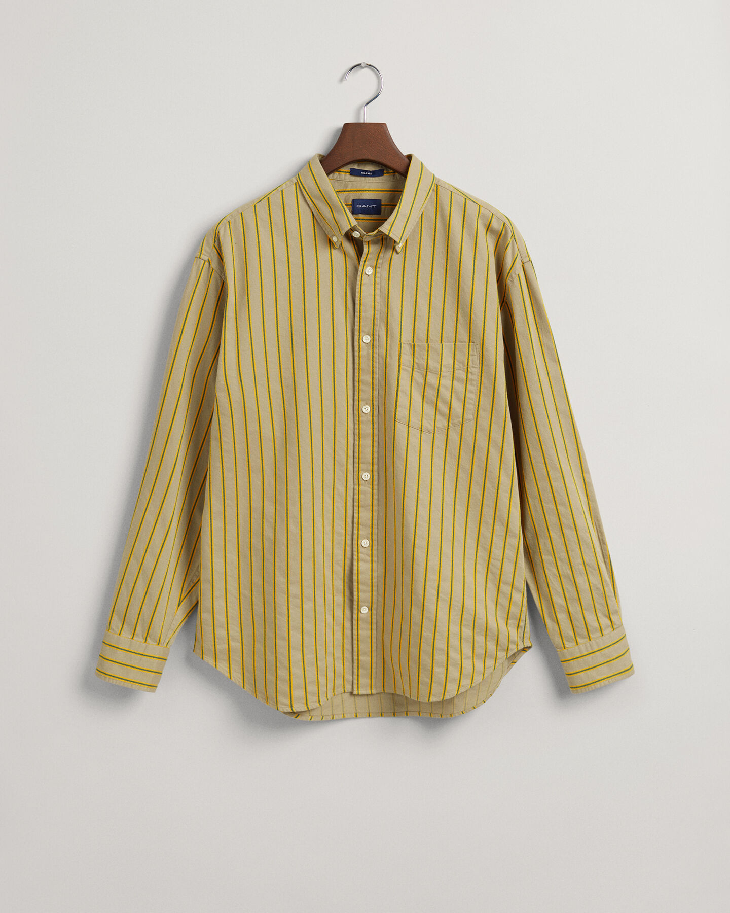 Camisa às riscas Dobby relaxed fit