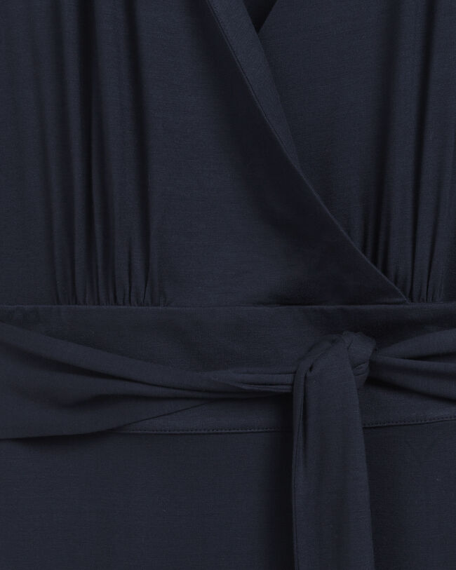 Vestido de trespasse em jersey