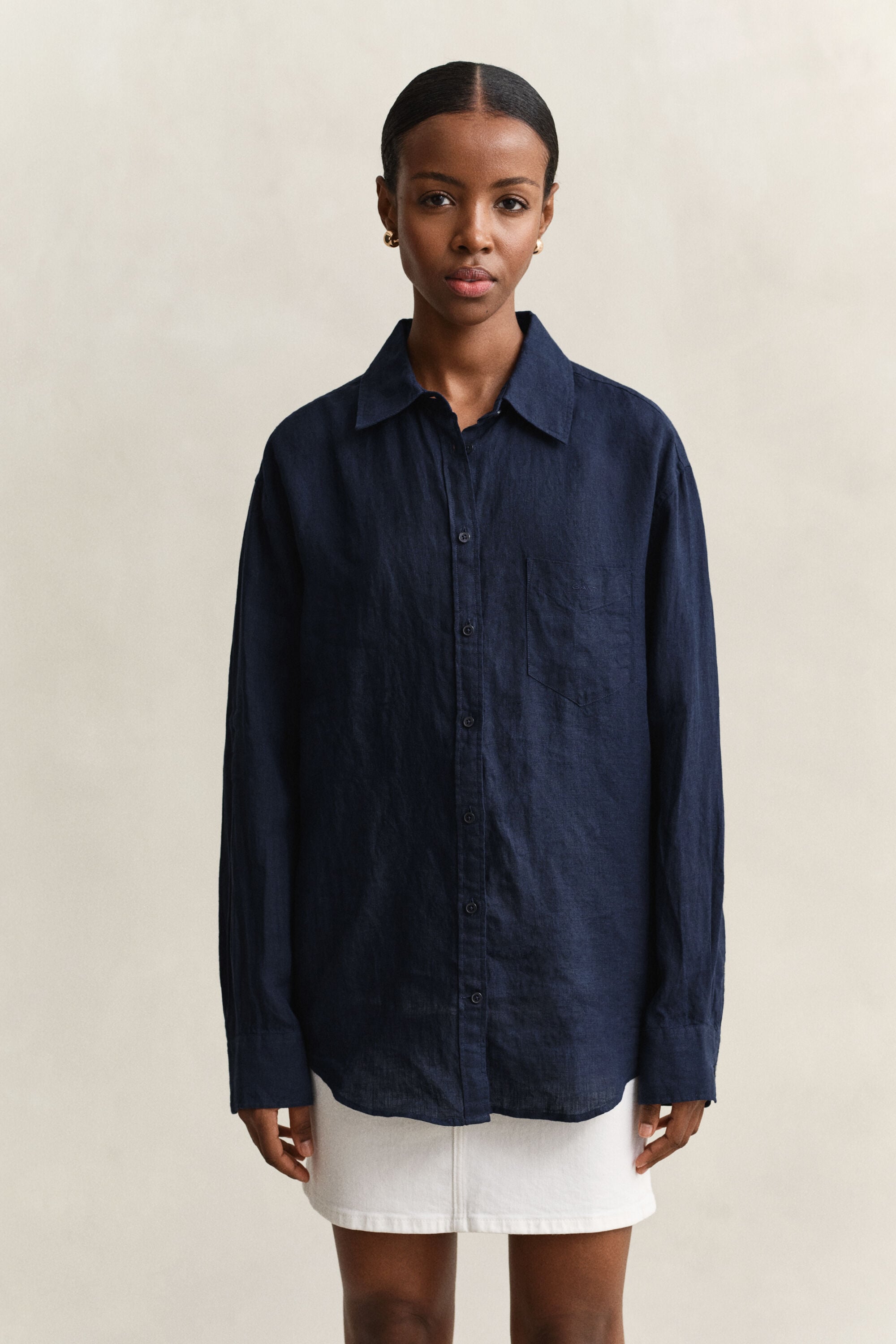 Camisa de linho relaxed fit