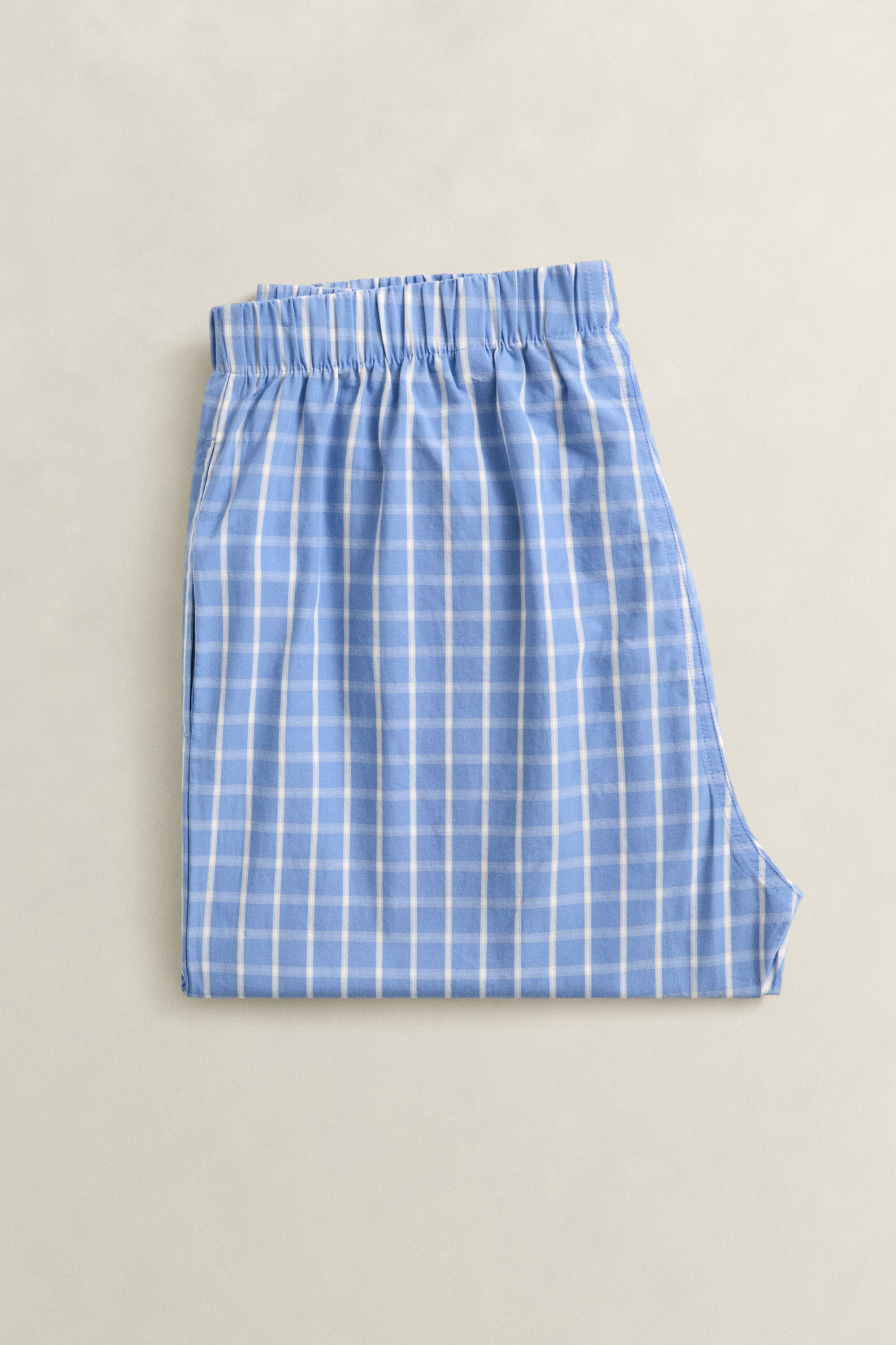 Calças de pijama com padrão de xadrez