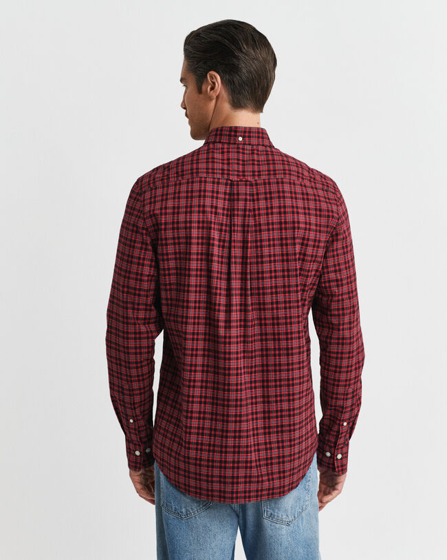 Camisa em popelina com padrão de xadrez Classic regular fit