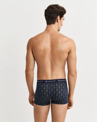 Caixa presente com pack de três boxers com padrão paisley estampado