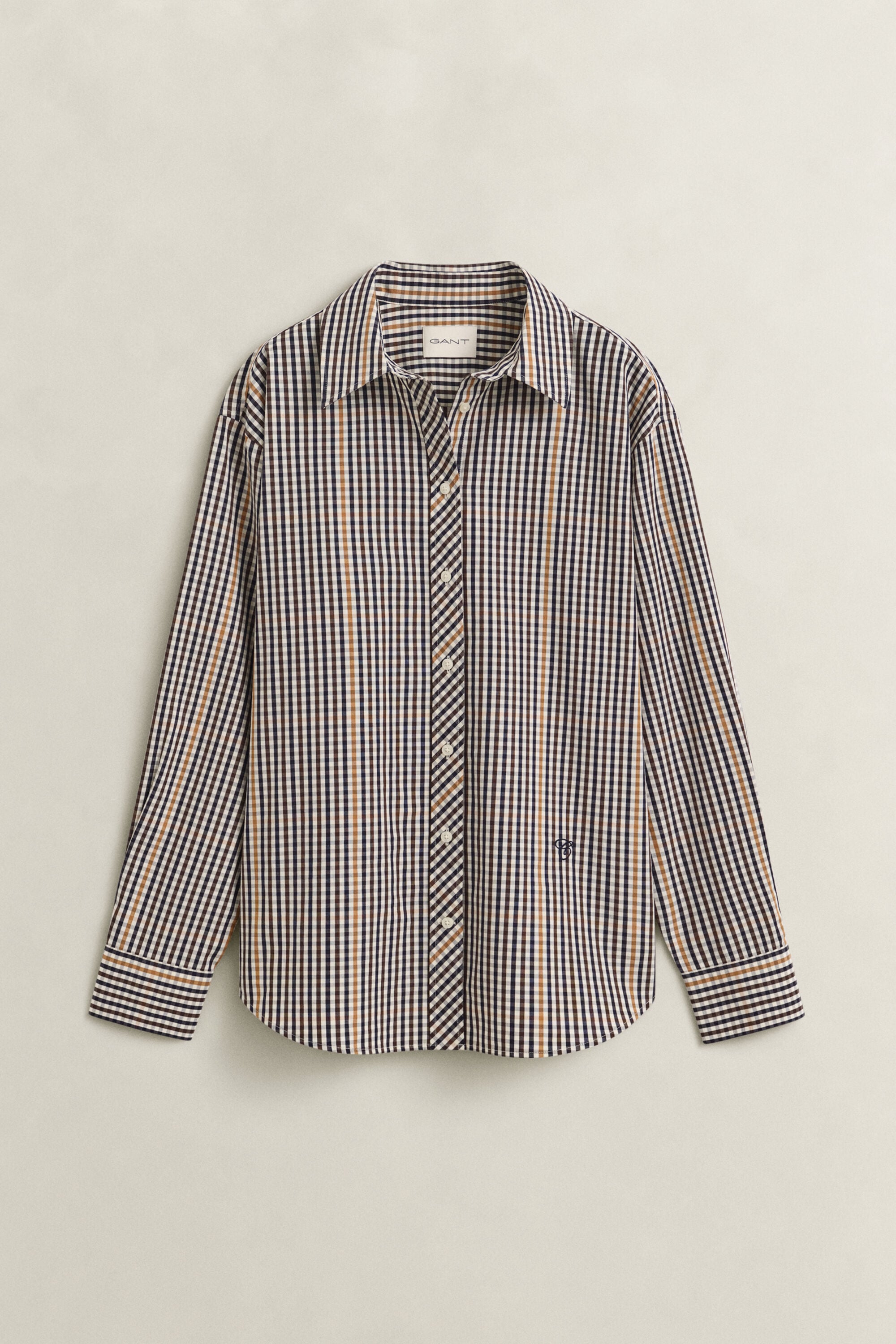 Camisa com padrão de xadrez
