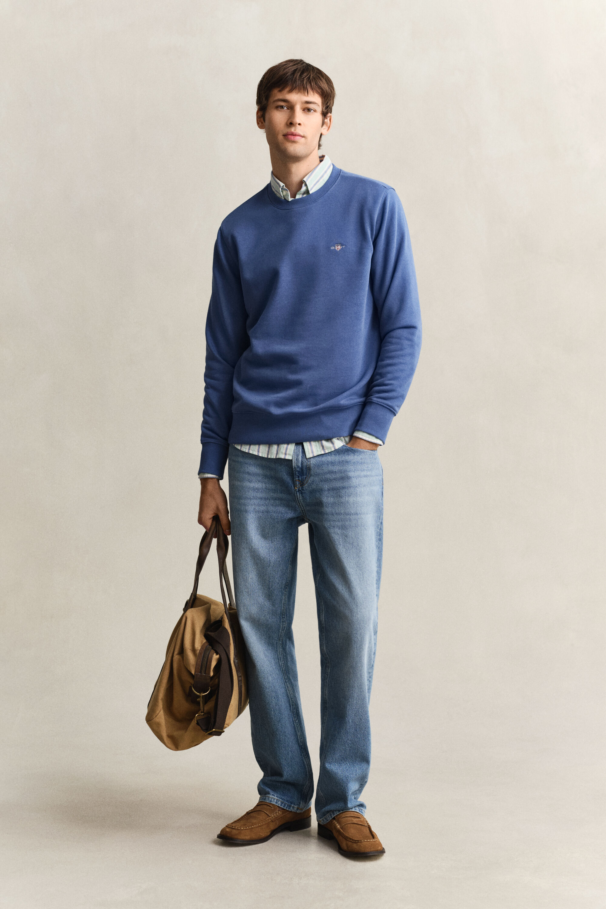 Sweatshirt com decote redondo Shield