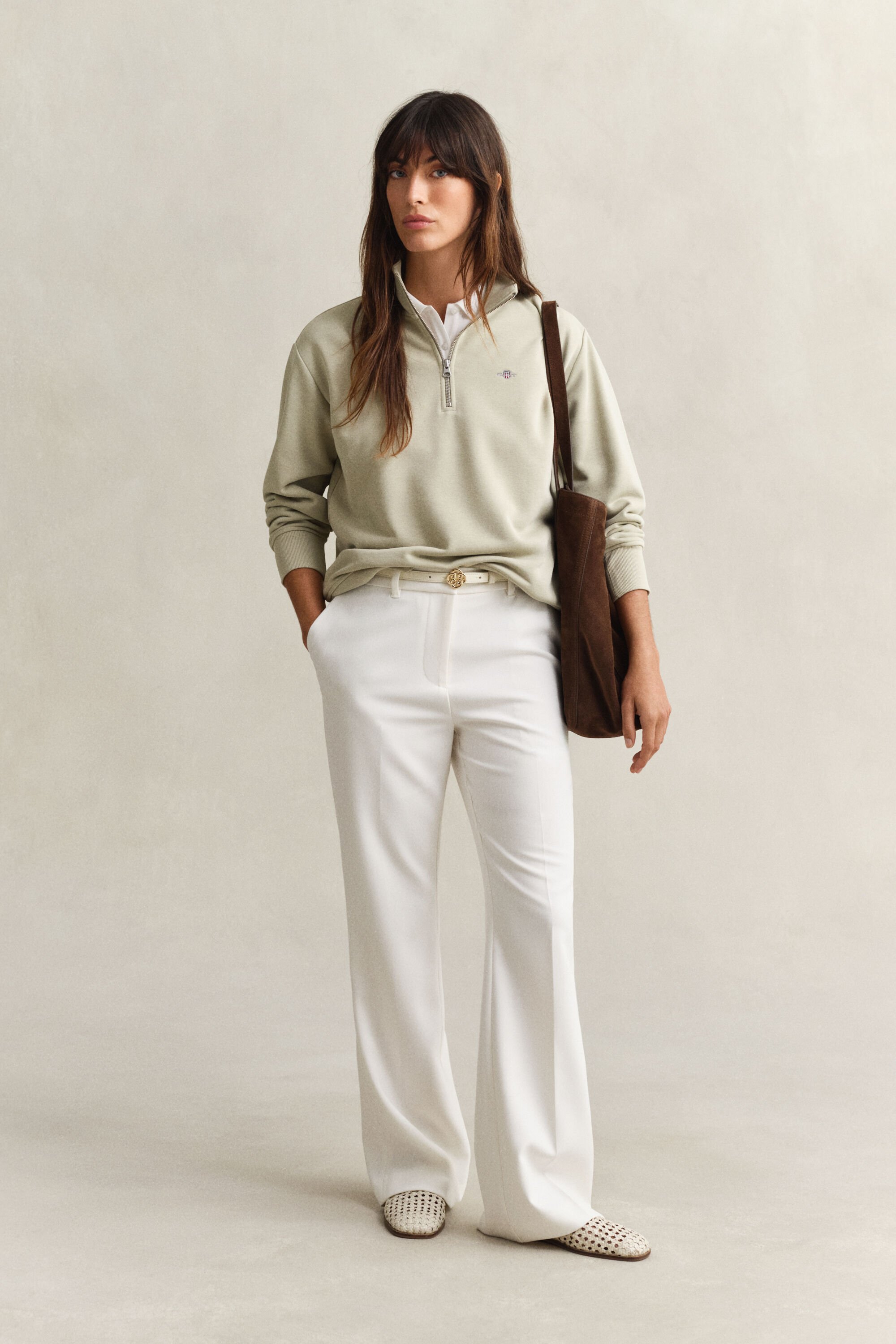 Sweatshirt com meio fecho de correr Shield