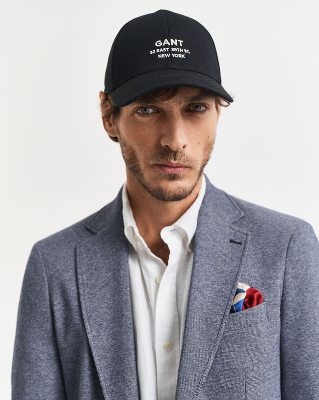 Blazer em jersey com dois tons slim fit