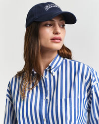 Camisa em popelina às riscas Classic oversized