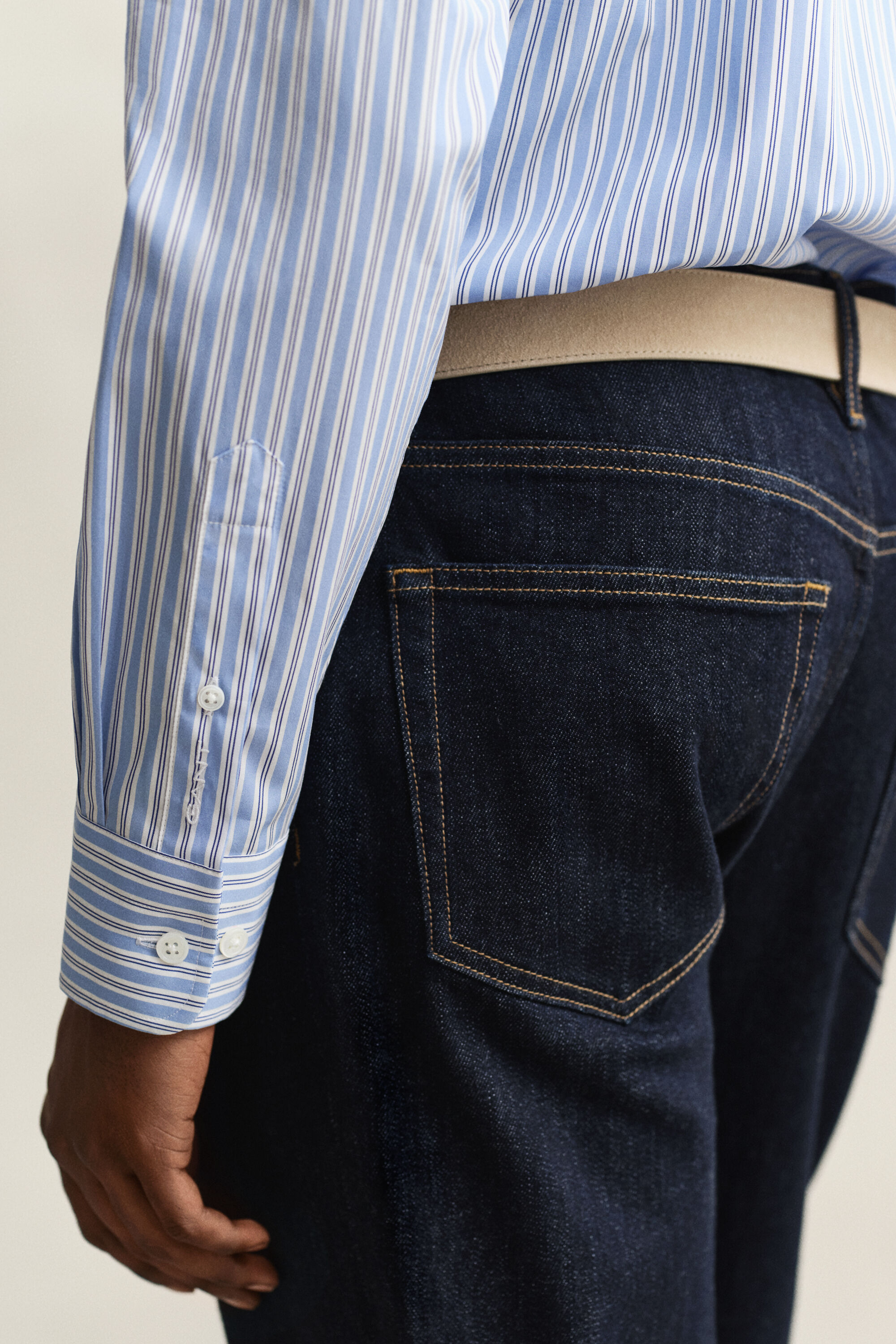 Vestido-camisa em popelina