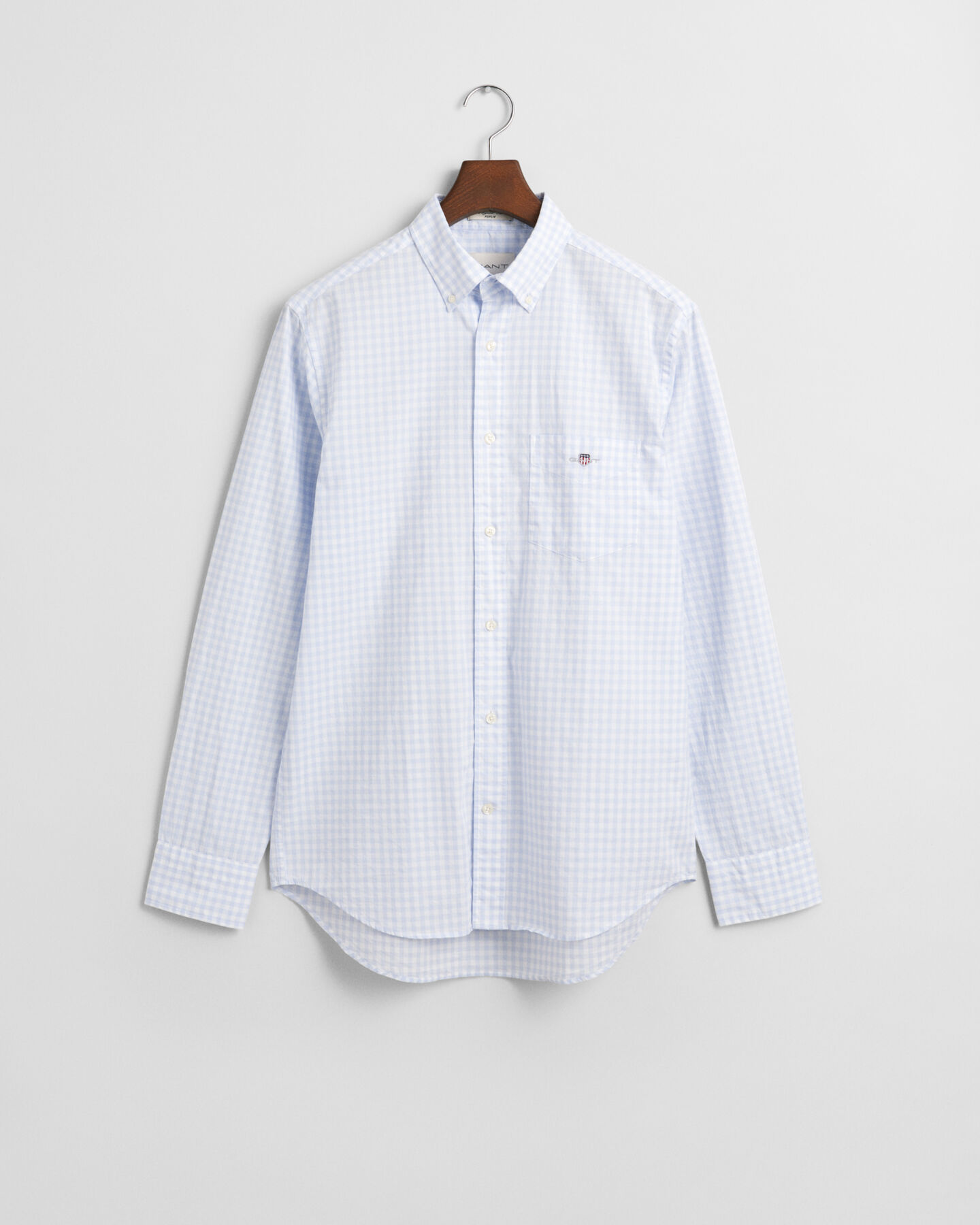 Camisa em popelina gingham Classic regular fit