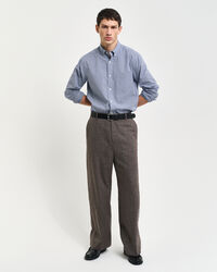 Camisa em popelina micro Gingham regular fit