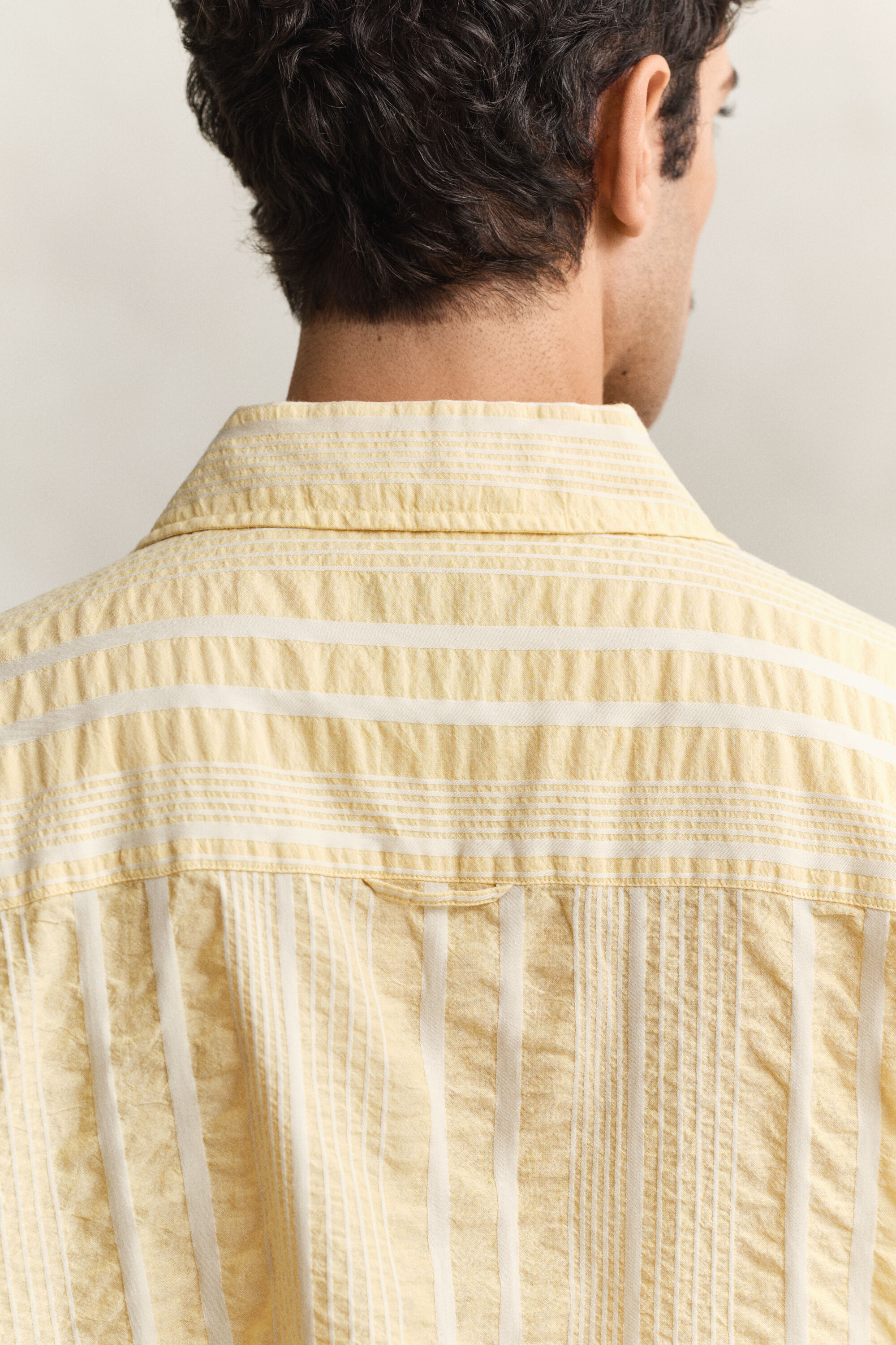 Camisa de manga curta Seersucker