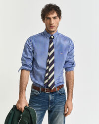 Camisa em popelina gingham Classic regular fit