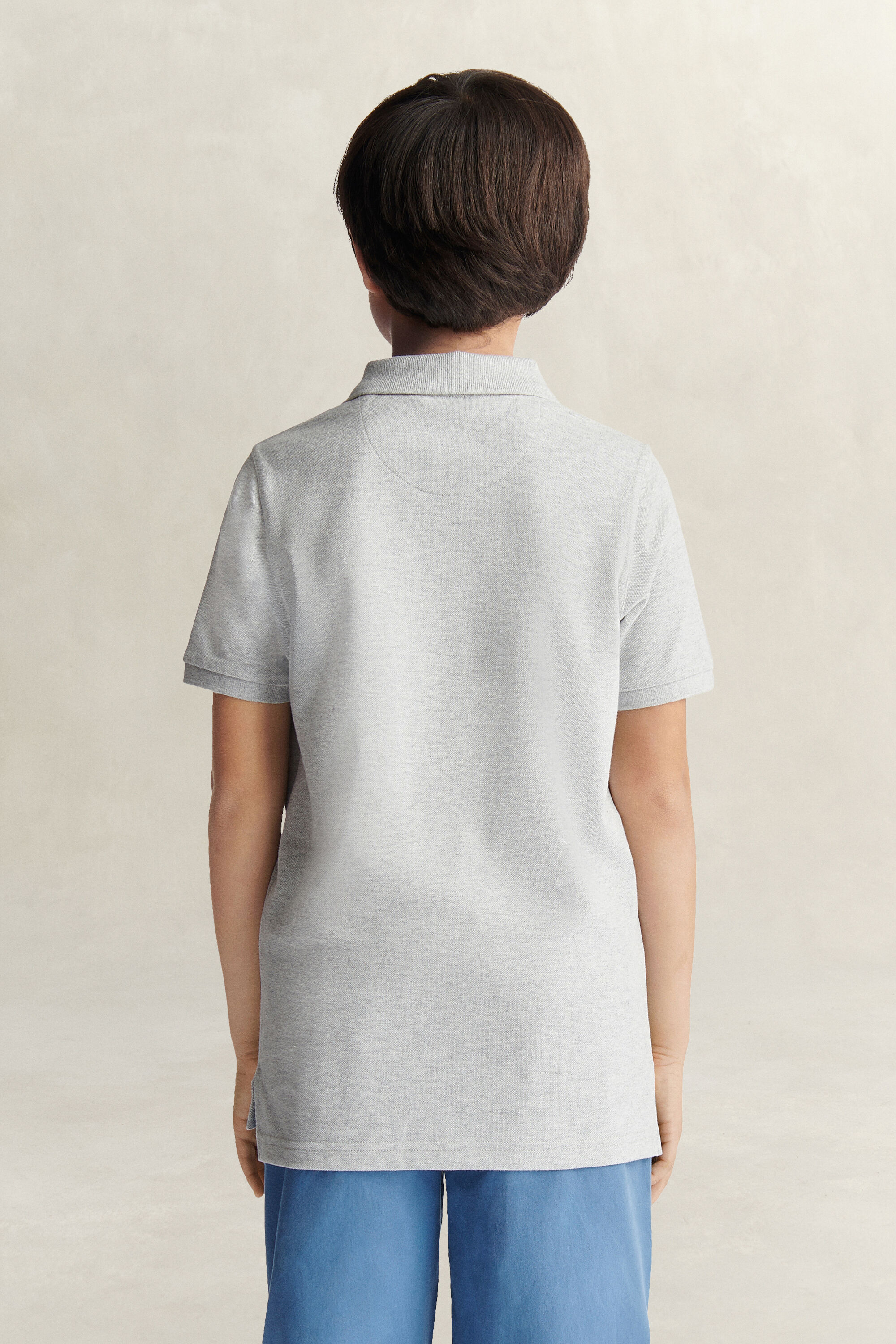 Polo em algodão piqué Shield Teens