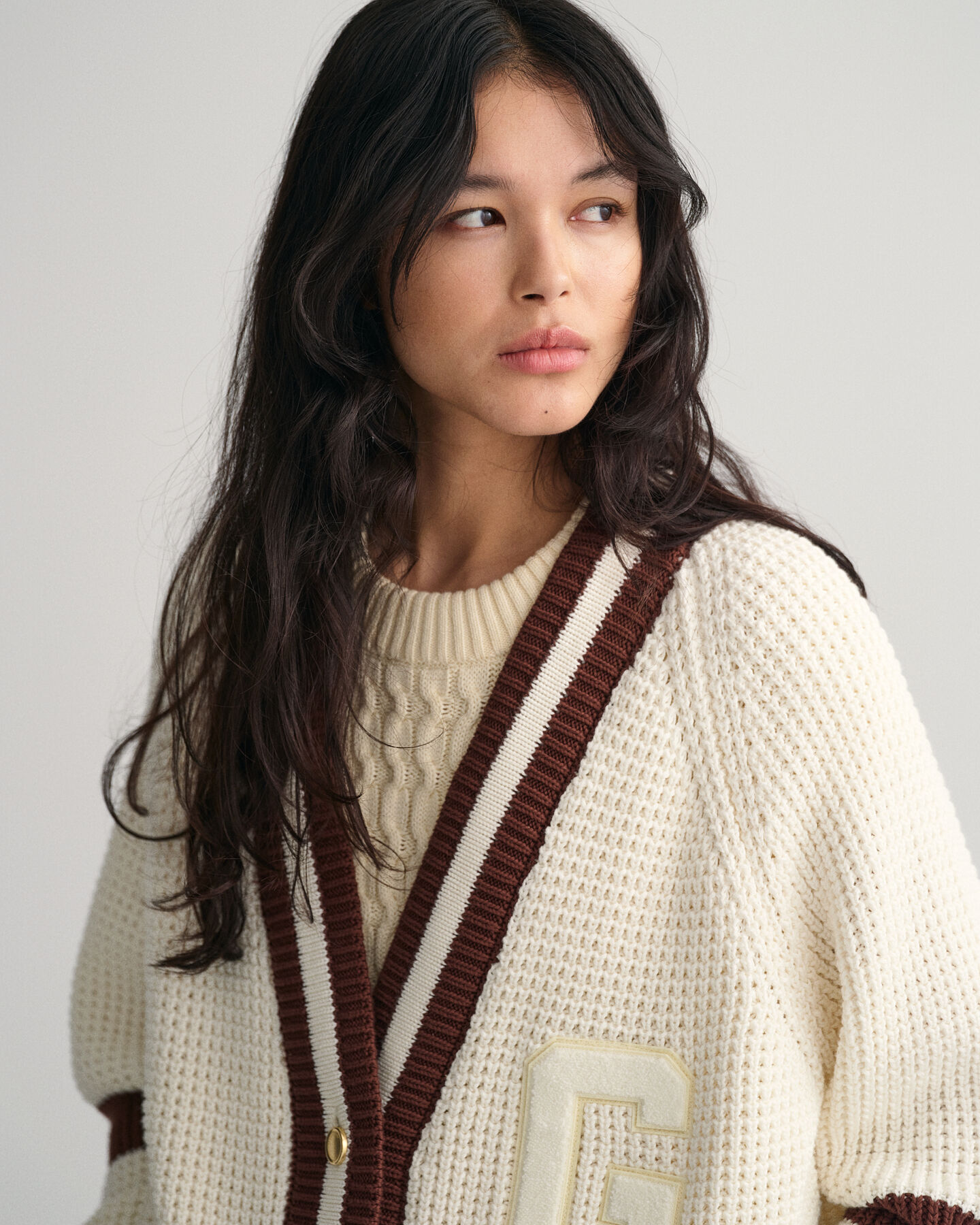 Casaco de malha GANT Varsity oversized