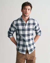 Camisa de flanela em xadrez regular fit