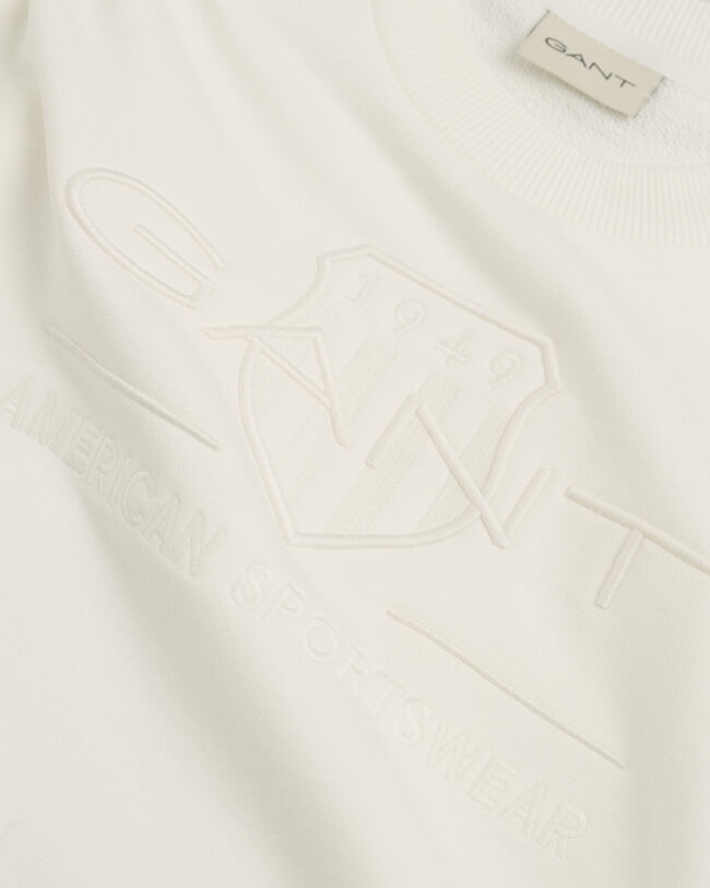 Sweatshirt com decote redondo Tonal Shield