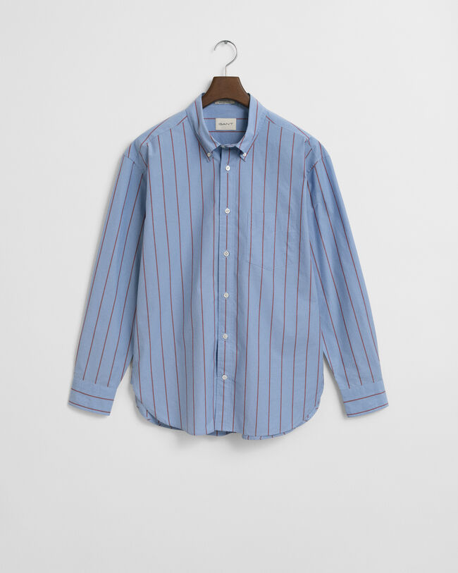 Camisa Heritage Poplin às riscas relaxed fit