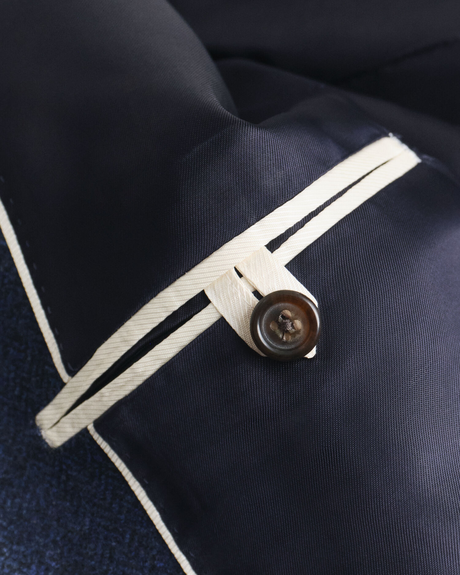 Casaco de fato em flanela com padrão espinha de peixe slim fit