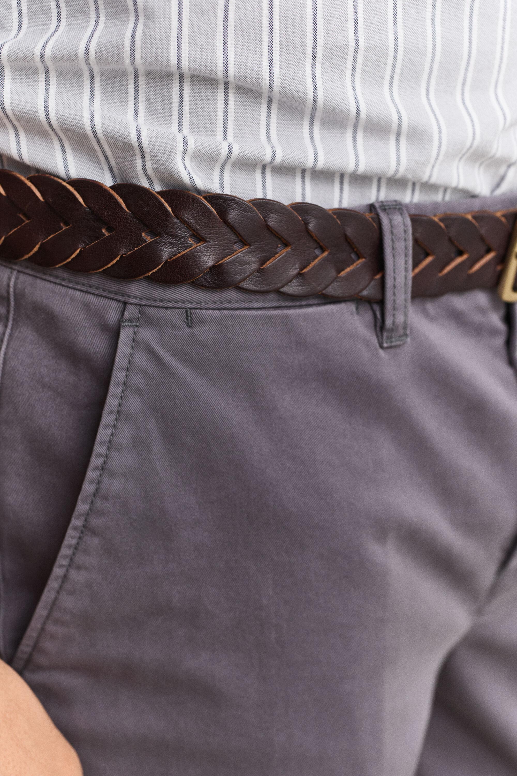 Calças chino confortáveis slim fit