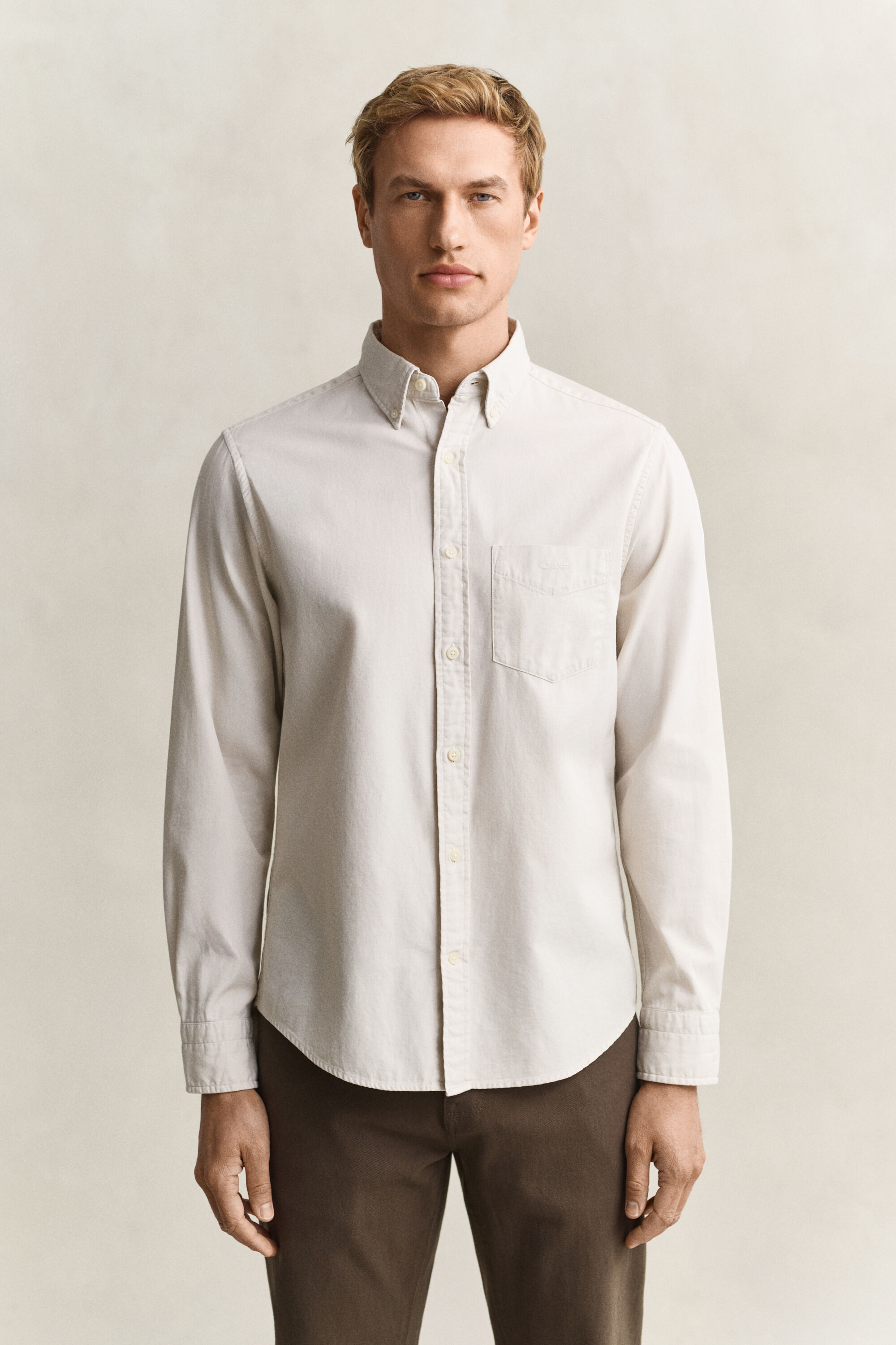 Camisa em sarja regular fit