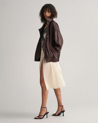 Vestido estilo camisa de noite com renda