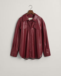 Sobrecamisa em pele sintética