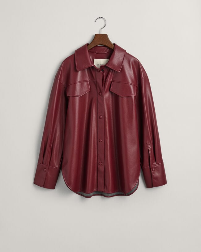 Sobrecamisa em pele sintética