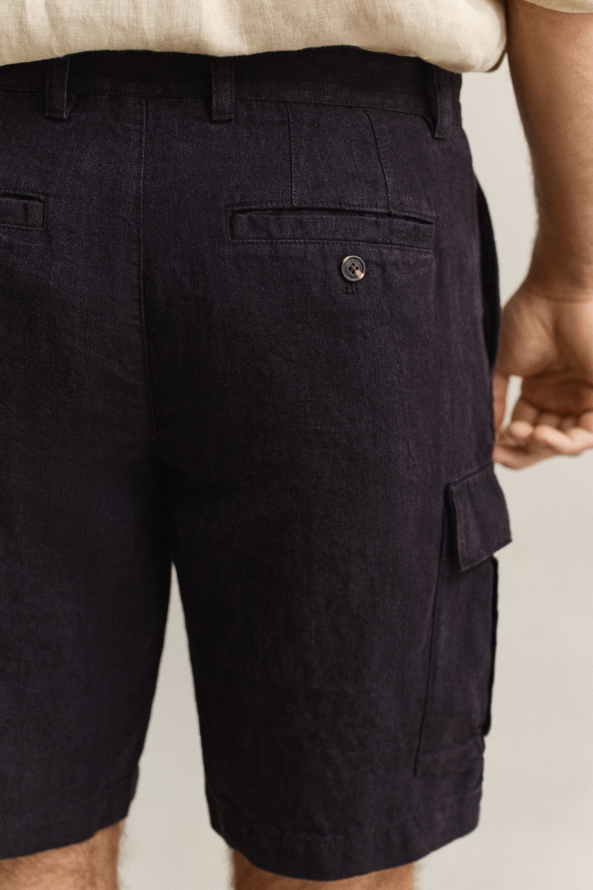 Calções Cargo em linho