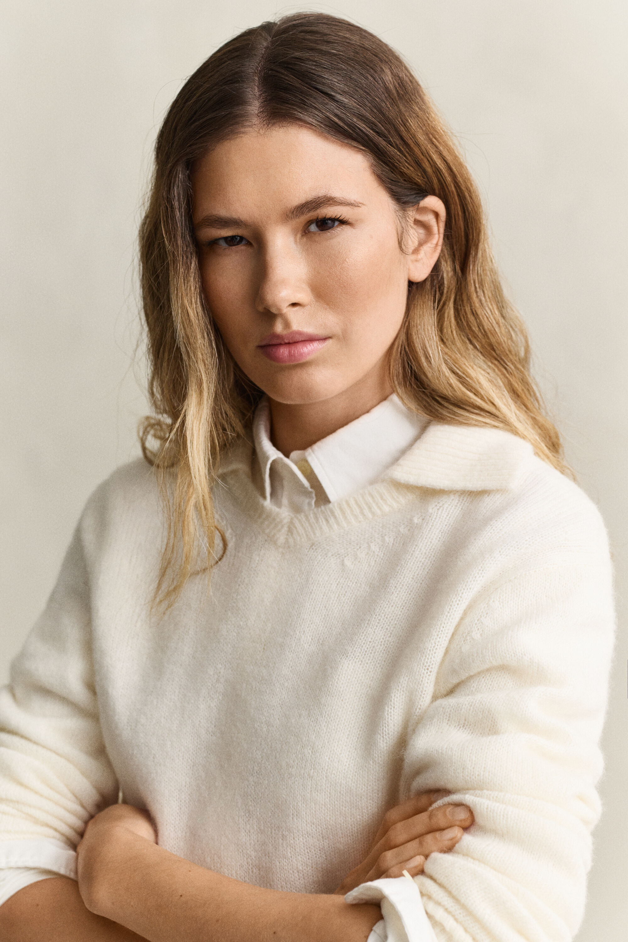 Camisola de malha com decote em V Gant x Yale