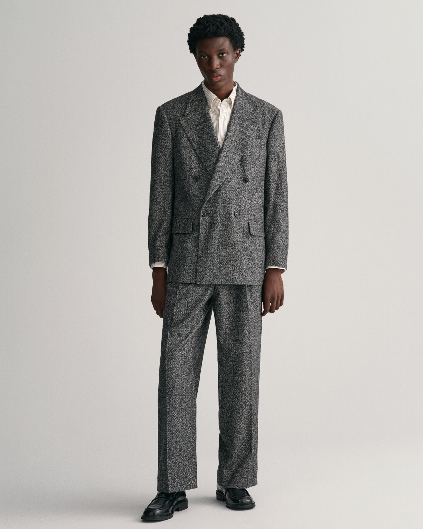 Blazer em tweed oversized