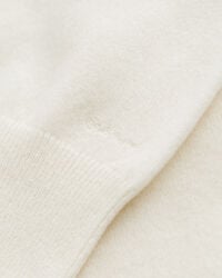 Camisola de malha com decote redondo em lã extrafina