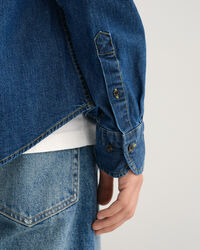 Camisa de ganga slim fit