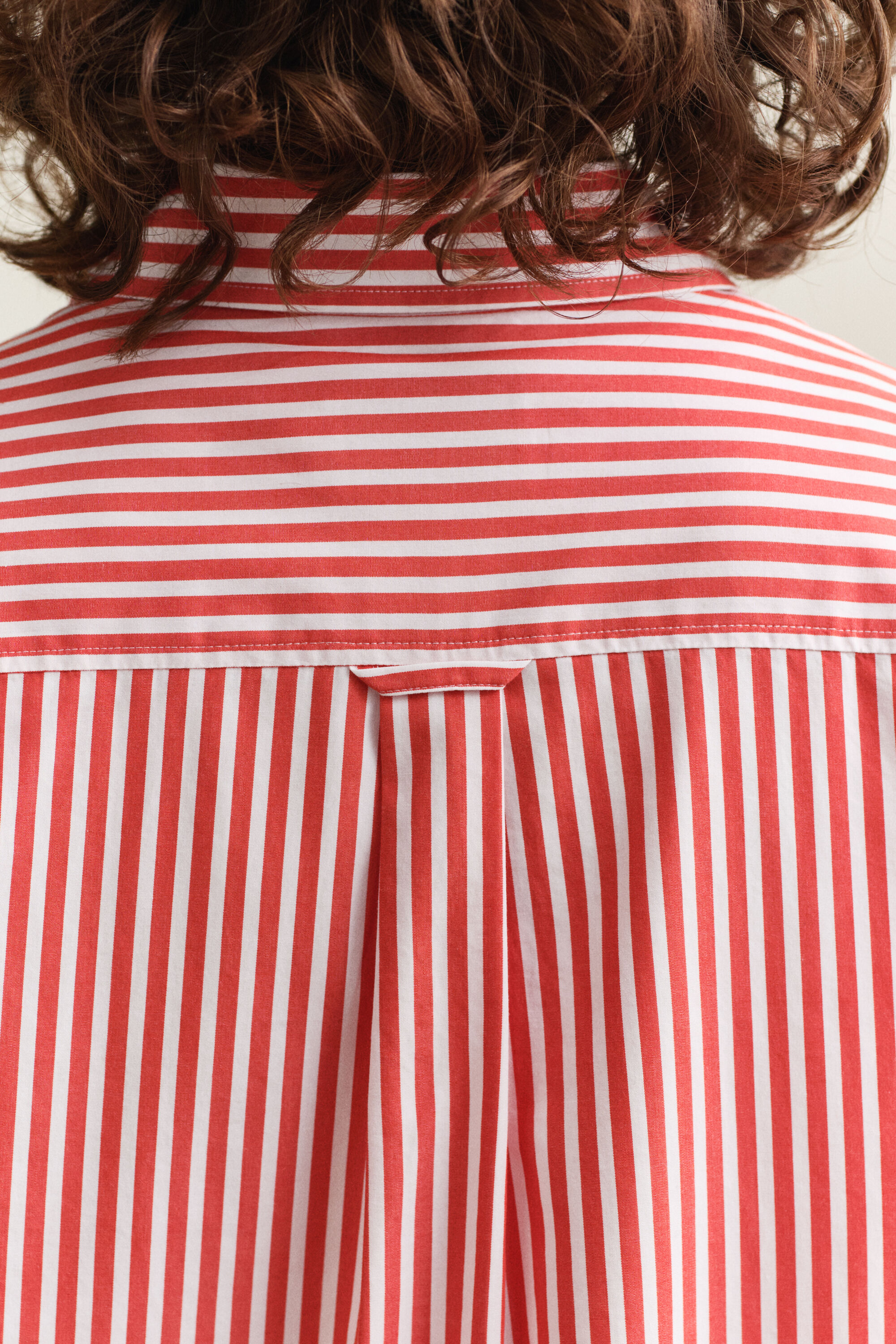 Camisa em popelina às riscas Classic regular fit