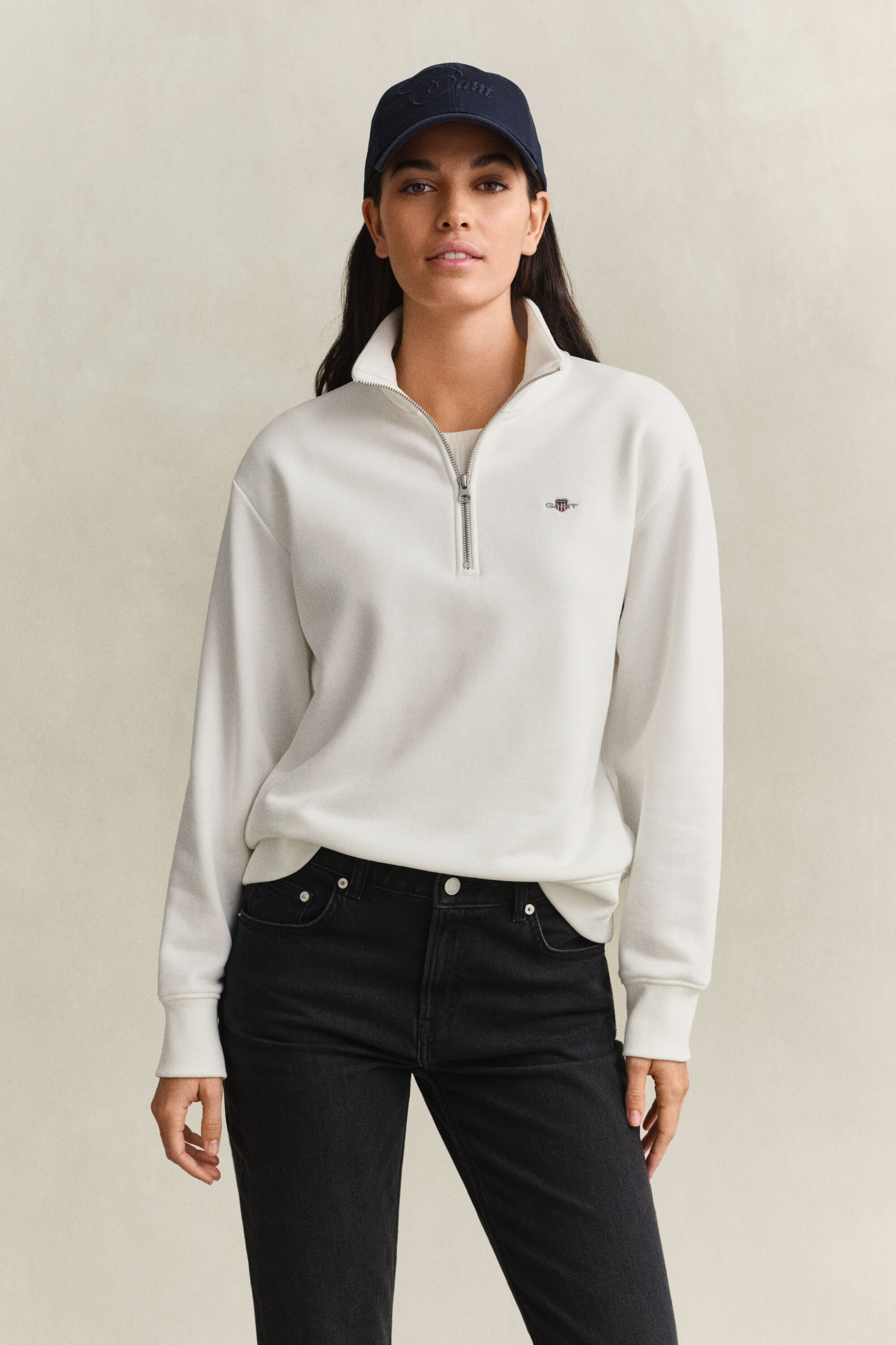 Sweatshirt com meio fecho de correr Shield