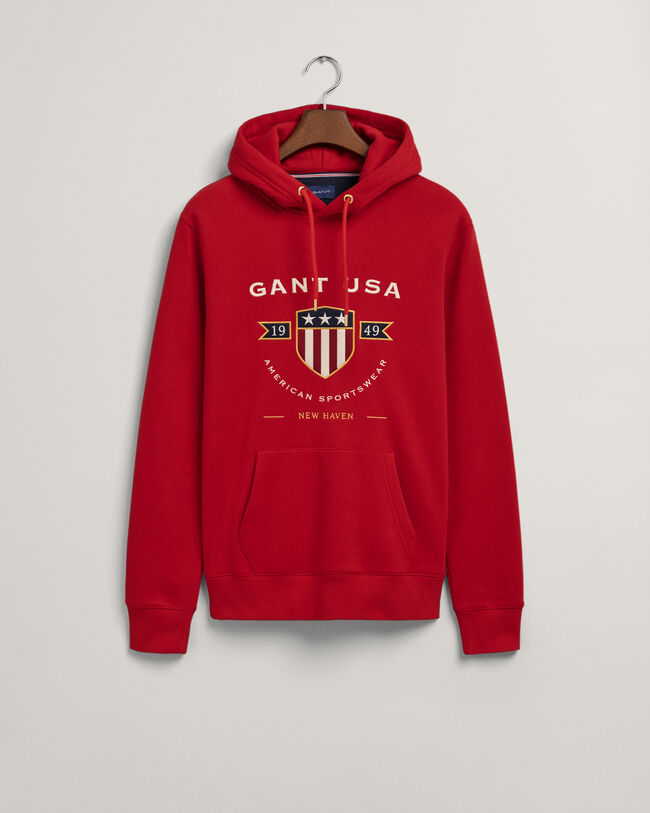 Sweatshirt com capuz Banner Shield