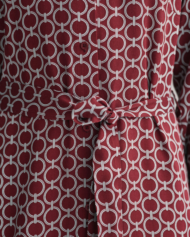 Vestido-camisa Geometric slim fit