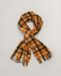 Cachecol com padrão de xadrez