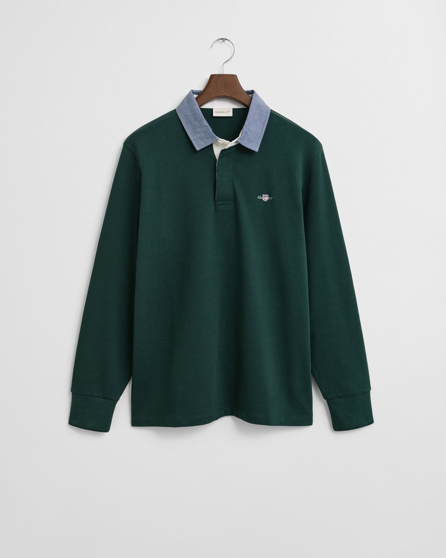 Heavy Rugger com colarinho em chambray