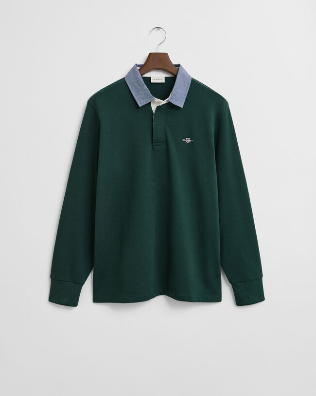 Heavy Rugger com colarinho em chambray