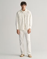 Calças de ganga brancas loose fit