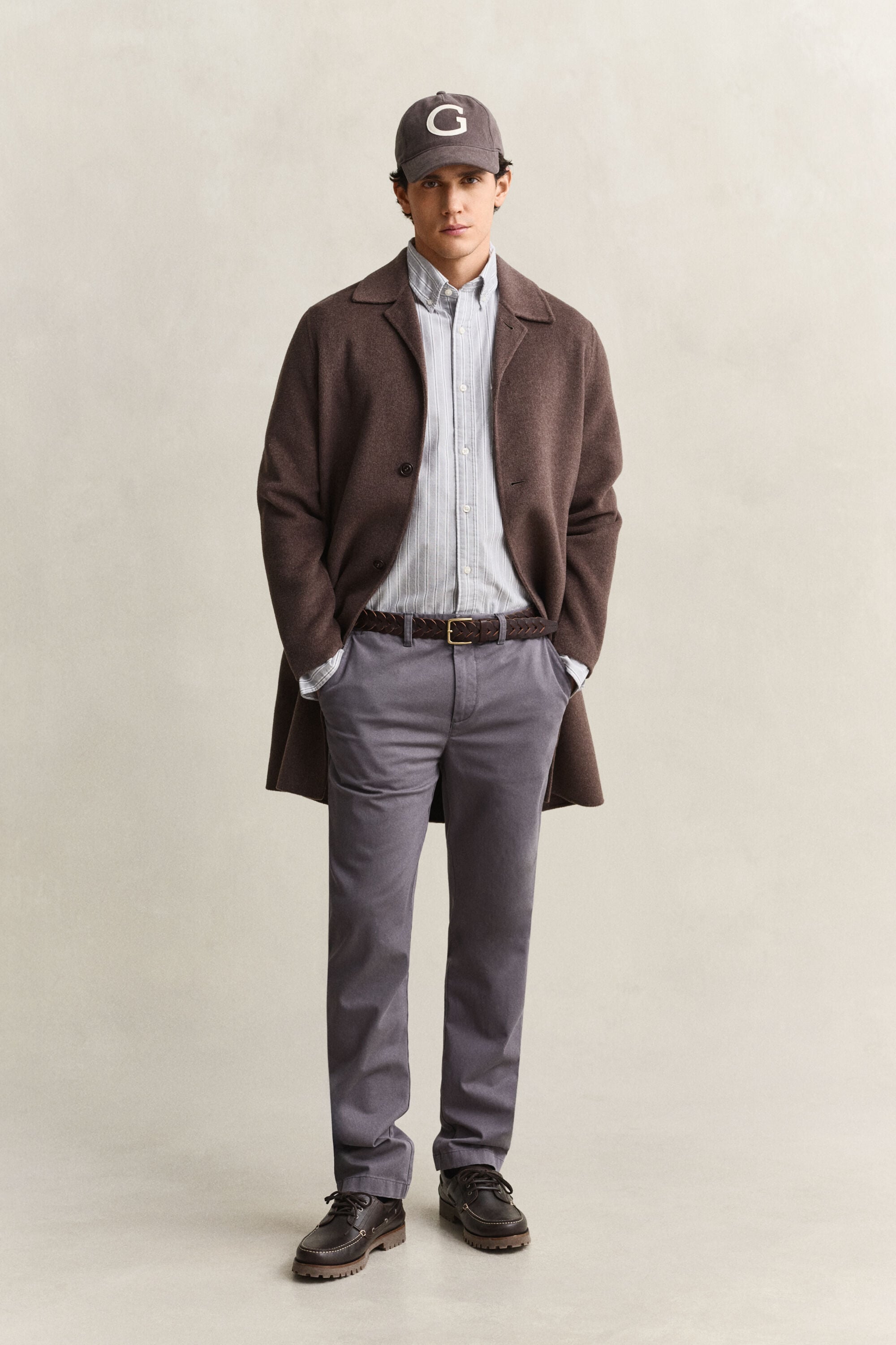 Calças chino confortáveis slim fit
