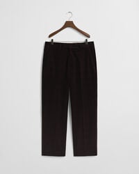 Calças de fato em veludo