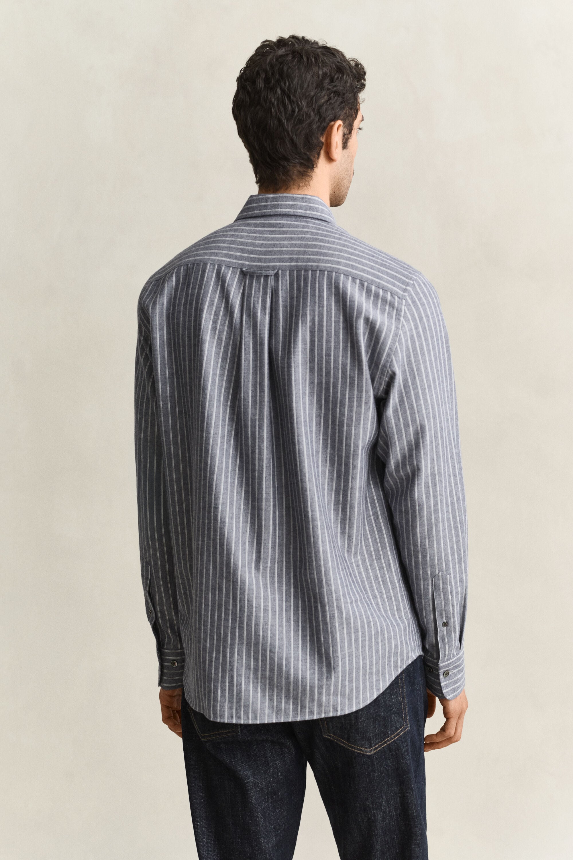 Camisa de flanela às riscas Mélange