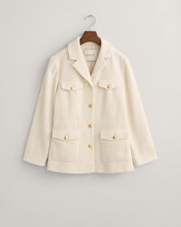 Casaco tipo blazer texturizado slim fit