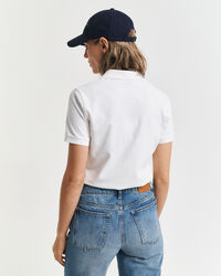 Polo piqu&eacute; com colarinho contrastante