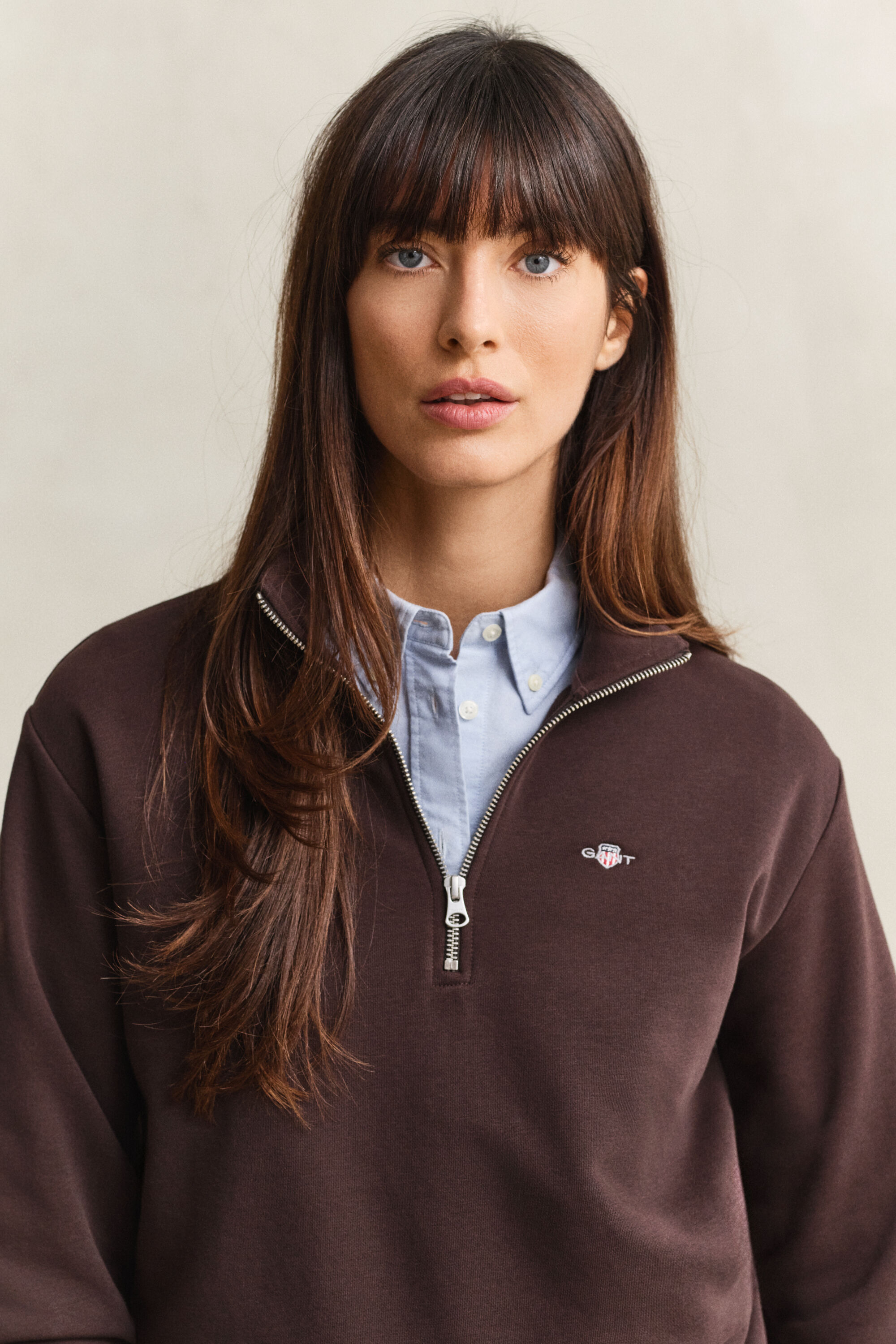 Sweatshirt com meio fecho de correr Shield