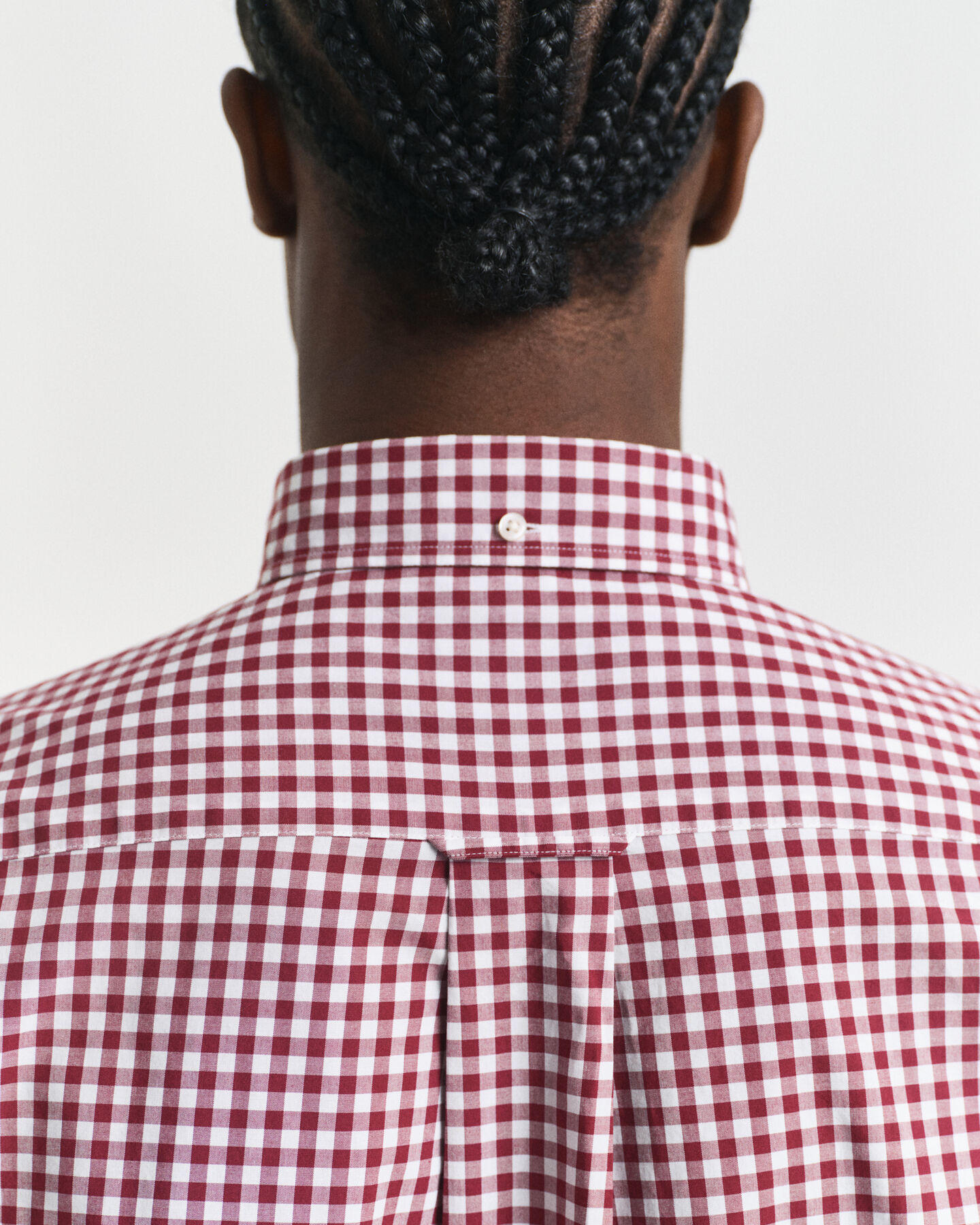 Camisa em popelina gingham Classic regular fit
