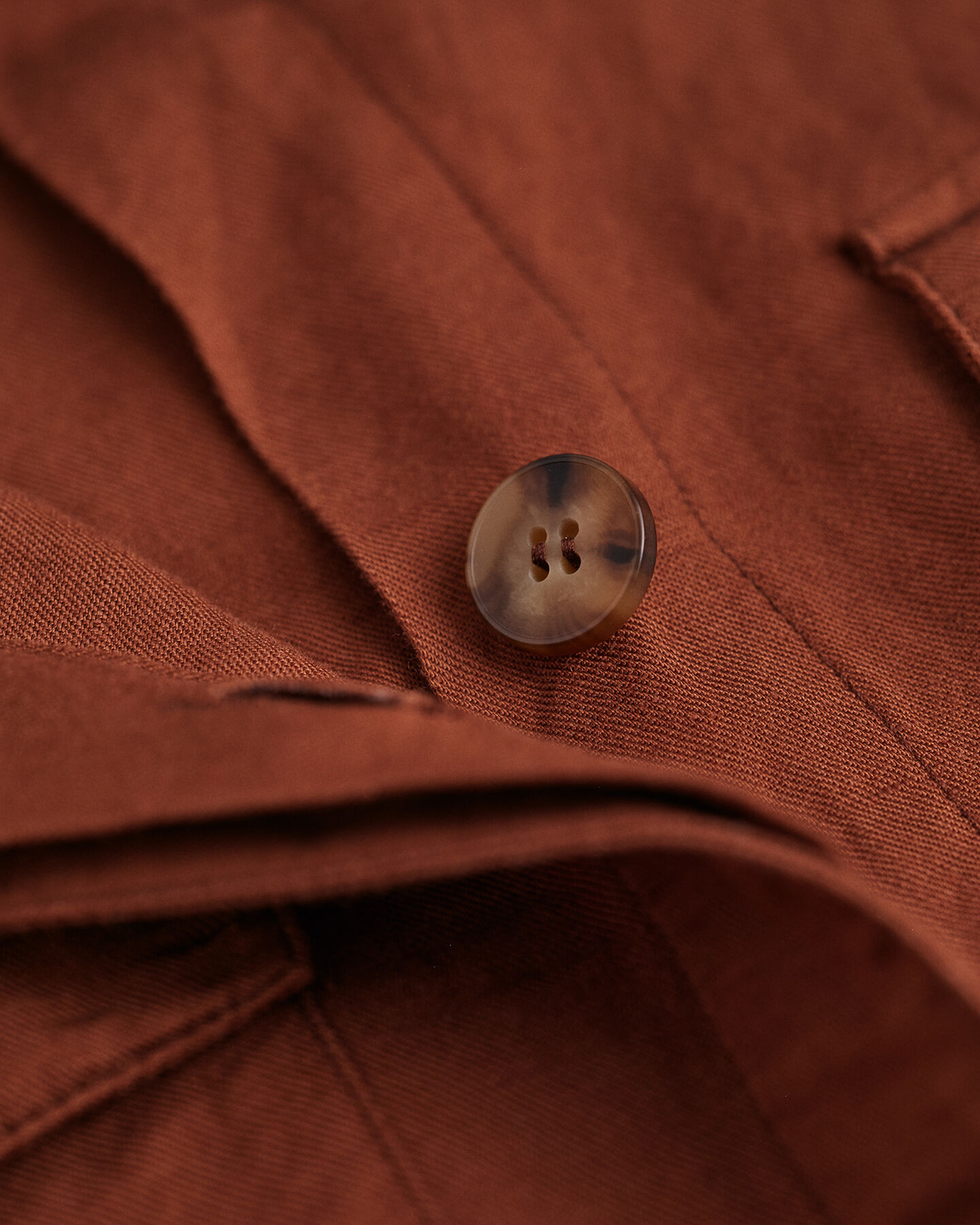 Casaco-camisa em linho e viscose