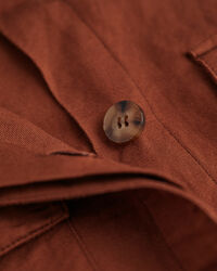 Casaco-camisa em linho e viscose